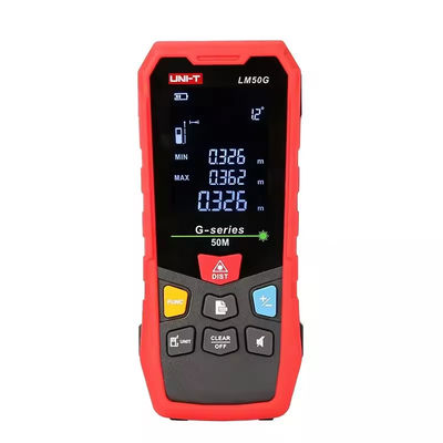 Outil de mesure de la distance laser extérieure Longueur du compteur UNI-T LM50G 50M