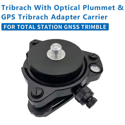 Tribrach noir avec adaptateur optique à plomberie fixe avec fil 5/8X11 pour la station totale GNSS TRIMBLE Ensemble complet