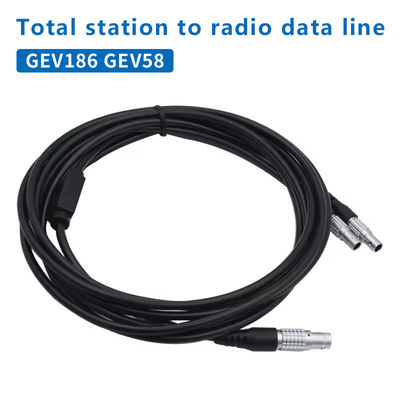 GEV186 GEV58 Radio sans fil Connecte la station totale et la batterie externe avec un câble de données en forme de Y 5-PIN