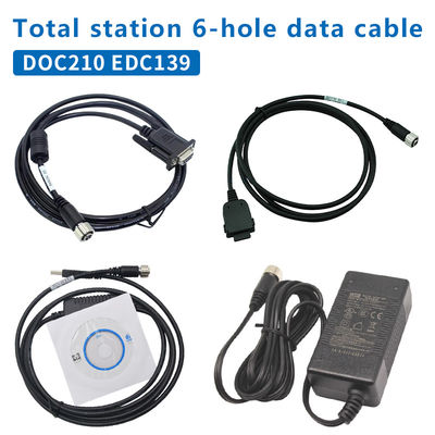 DOC210 EDC139 Cable de données pour TOPCON SOKKIA Total des stations ES/OS/PS vers le PC (Win11) 6 trous