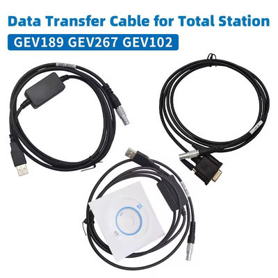 GEV189 GEV267 GEV102 câble de transfert de données pour Leicaa Total Station 5 broches USB vers ordinateur