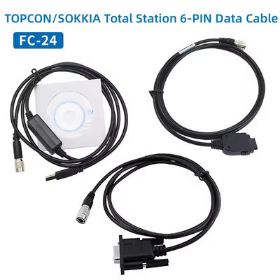 Cable de données FC-24USB pour TOPCON SOKKIA Total stations ES/OS/PS vers le PC (Win8/10) 6 broches