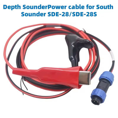 SOUTH SDE-28/SDE-28S Profondeur du sonneur Adaptateur de courant alternatif 12V Cable électrique externe à batterie W2J20 pour le sonneur sud SDE-28/SDE-28S