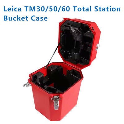Étui de transport rigide en plastique ROUGE pour Lei Co, boîte de transport pour station totale Lei Ca TM30 TM50 TM60 TS60