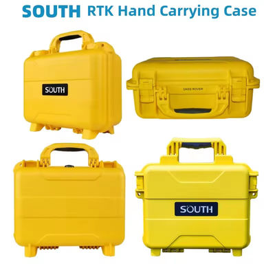 Nouvelle mallette rigide en plastique jaune pour instrument de topographie SOUTH RTK, mallette de transport, boîte à instruments