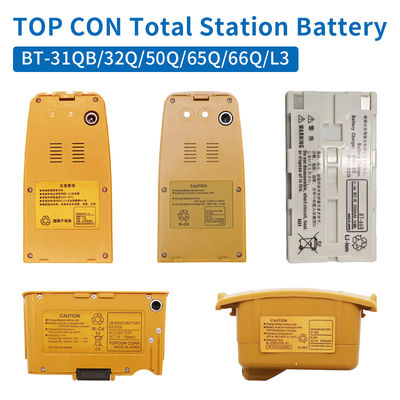 La station totale de TOPCON Rc-3/GMS-2/GPSFC-100 DL501/DL502 est équipée d'une batterie de la série BT-L3/BT-31QB/BT-50Q.
