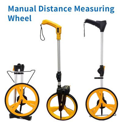 Roue de mesure de distance manuelle Affichage numérique Électronique Mesure de route Roue de mesure mécanique Rouleau
